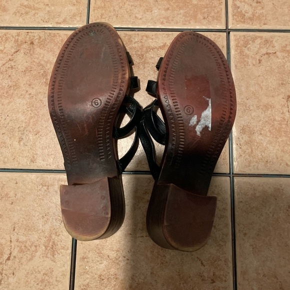 Callisto Of California Leather Heeled Sandals in Black - Picture 7 of 8